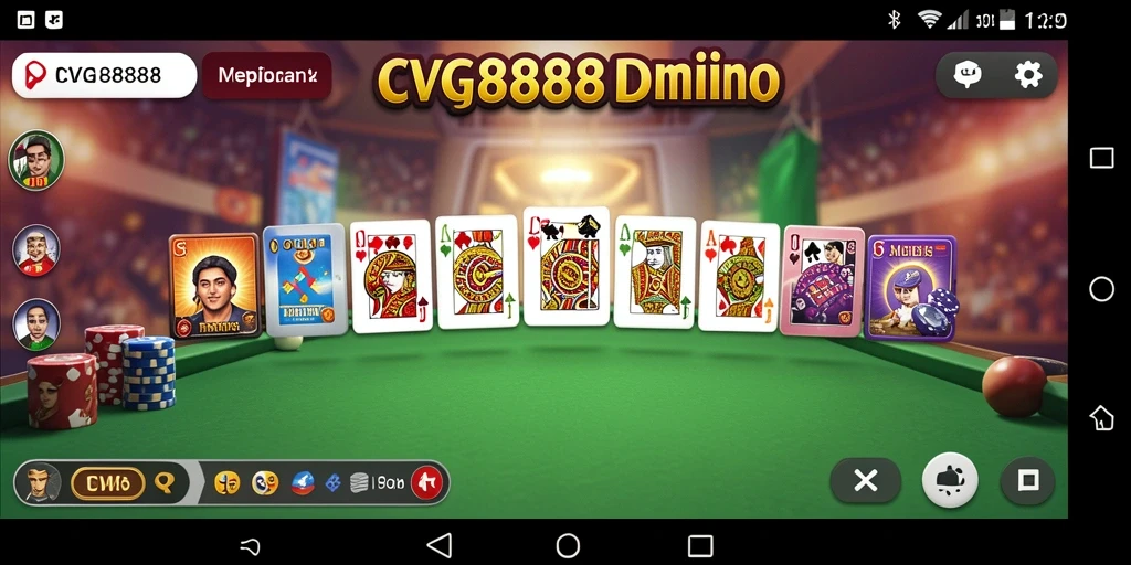 Screenshot gameplay Domino CVG8888 yang penuh aksi dan seru.