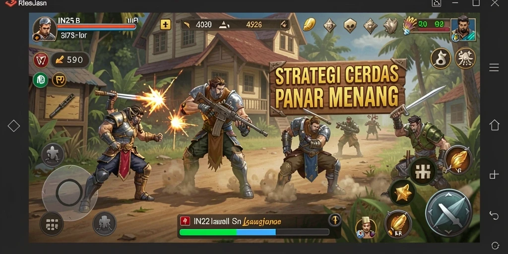 Tampilan gameplay IN22 yang menegangkan dan strategis.