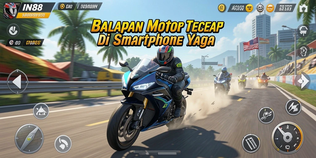 Gameplay seru balapan motor di IN88 dengan trek yang menantang.