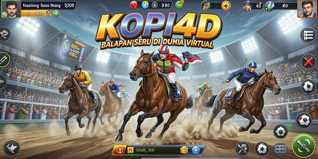 Gambaran gameplay KOPI4D yang mendebarkan di lintasan balap.