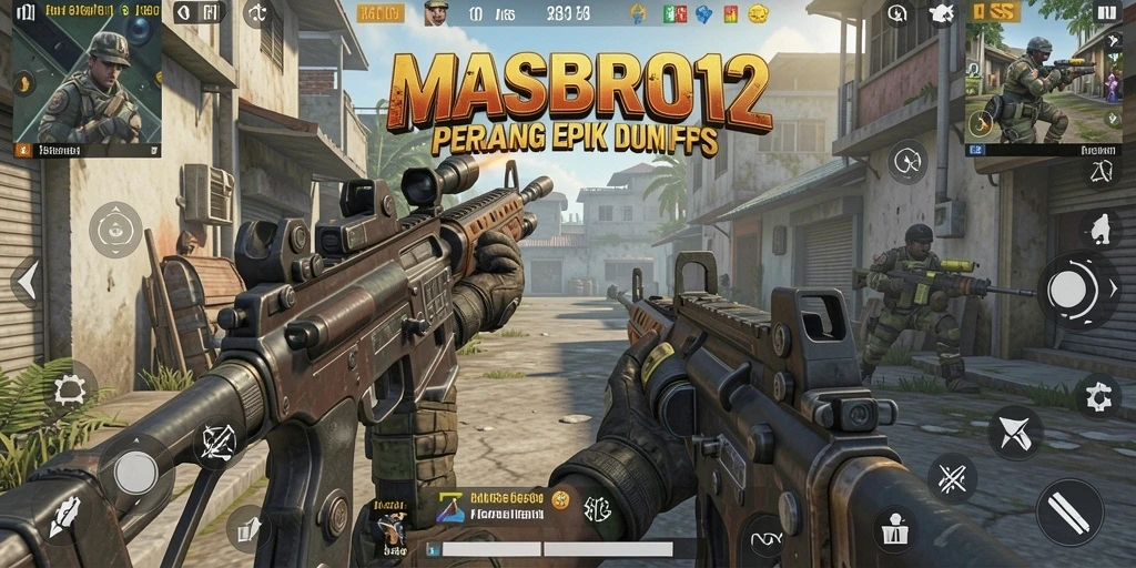 Gameplay seru dengan pertempuran FPS yang mendebarkan.