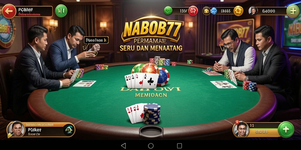 Tampilan gameplay NABOB77 yang memukau saat bermain Poker.