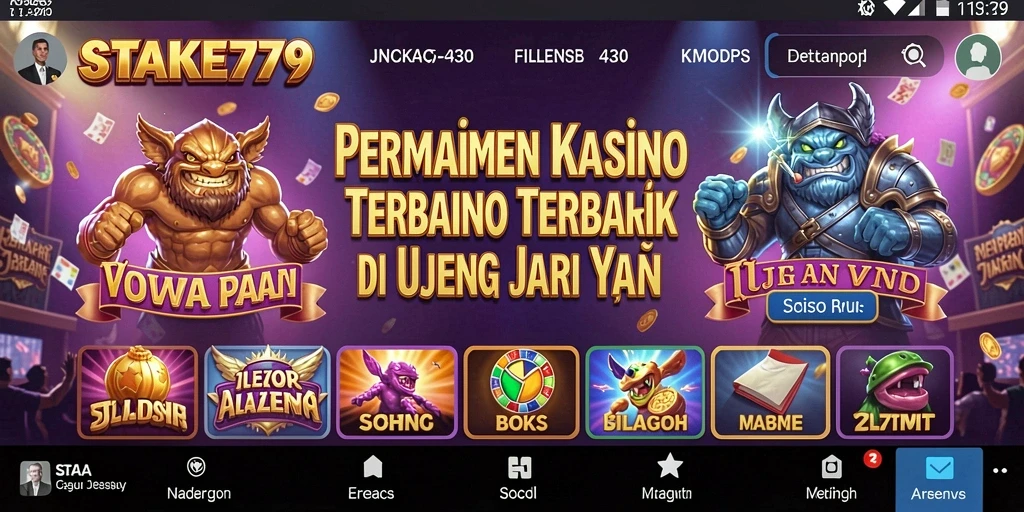 Tampilan gameplay menarik dari STAKE779 dalam aplikasi Kasino.