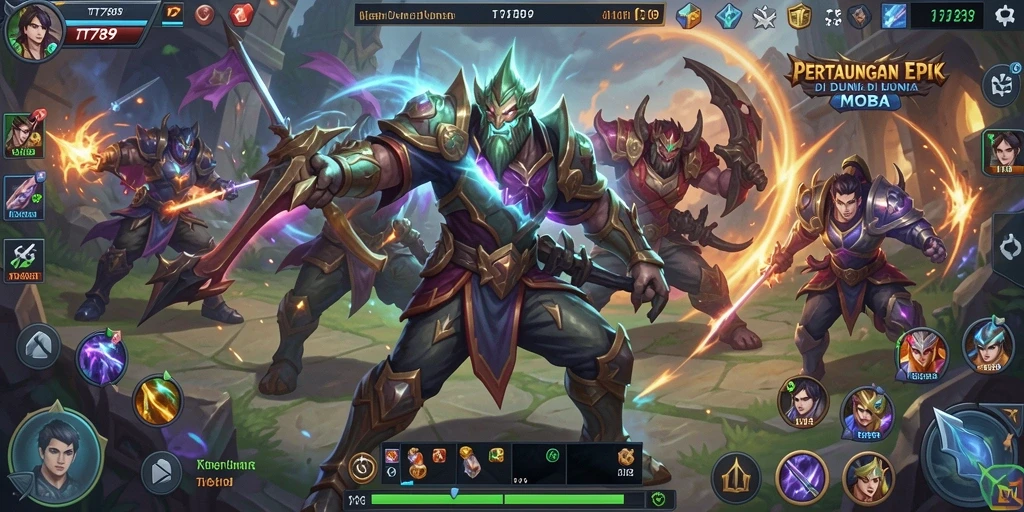 Gameplay seru yang menarik dalam dunia MOBA.