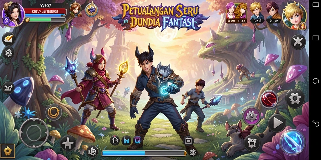 Tampilan gameplay menarik dari V07 dalam petualangan seru.