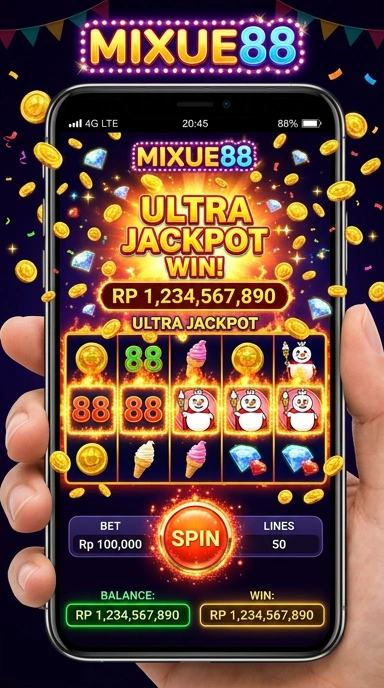 Screenshot aplikasi mixue88 saat proses unduh sedang berlangsung.